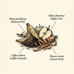 Kitchen scraps for composting